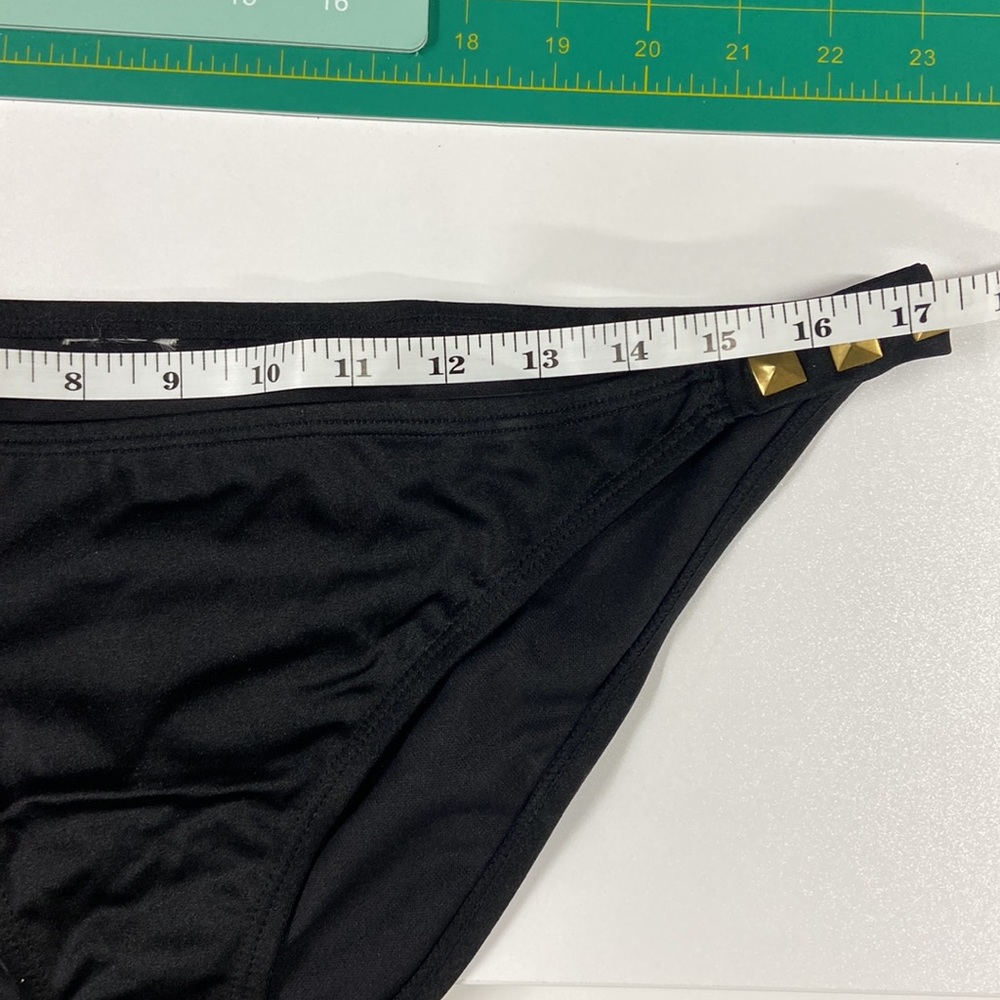 NWOT 🏖 Bandeau Bikini Black w/Bronze Accents - Picture 14 of 14